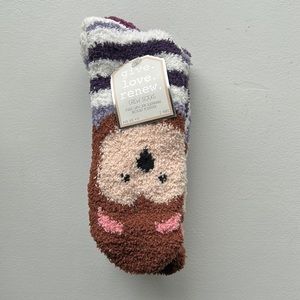 2 Pack of Fuzzy Crew Socks